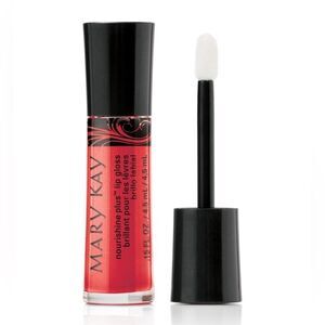 Mary Kay Lip Gloss Rock N Red Sexy Pouty NouriShine Plus Color Discontinued